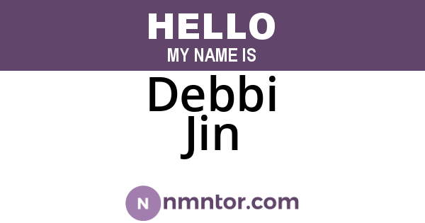 Debbi Jin