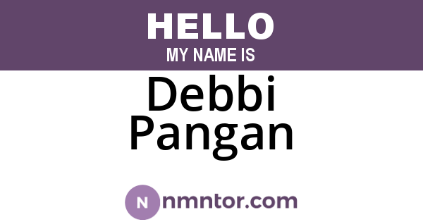 Debbi Pangan