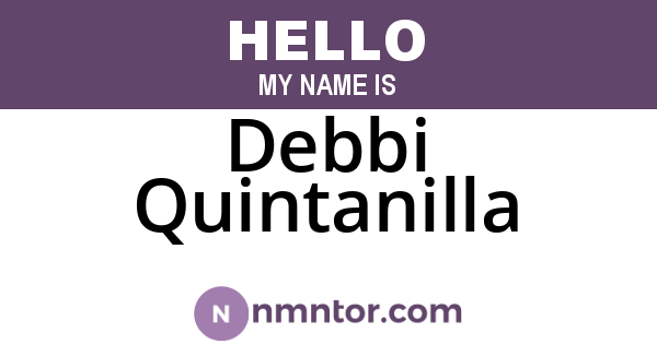 Debbi Quintanilla