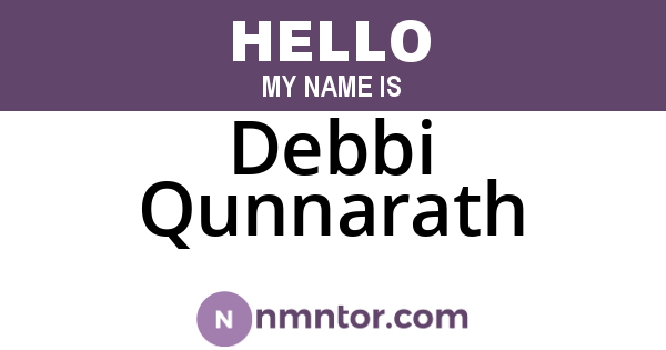 Debbi Qunnarath