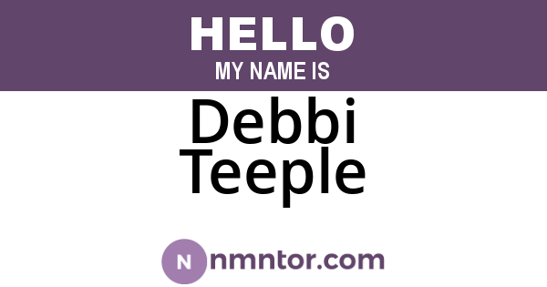 Debbi Teeple