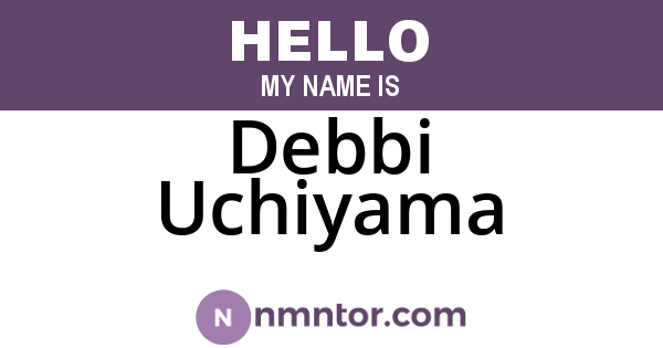 Debbi Uchiyama