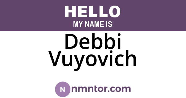 Debbi Vuyovich
