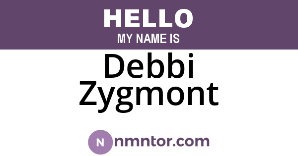 Debbi Zygmont