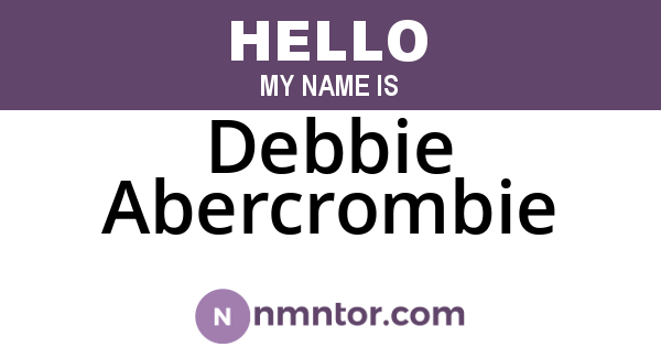 Debbie Abercrombie
