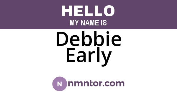 Debbie Early