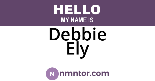 Debbie Ely