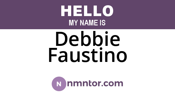 Debbie Faustino
