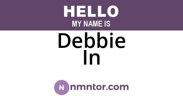 Debbie In