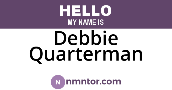 Debbie Quarterman