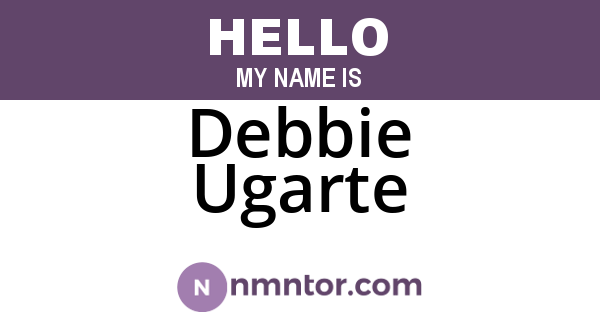 Debbie Ugarte