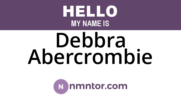 Debbra Abercrombie