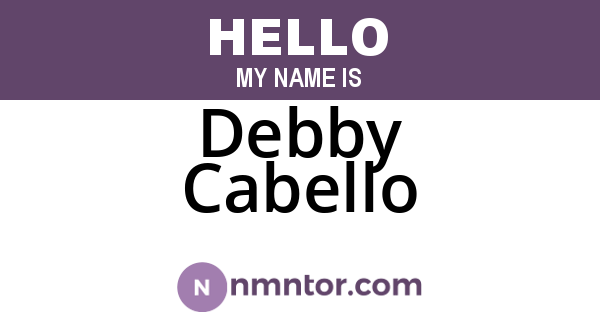 Debby Cabello