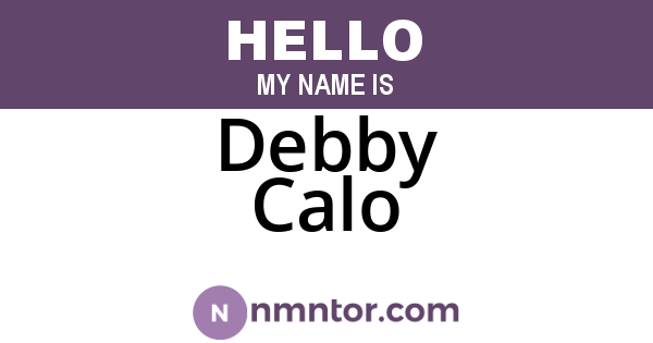 Debby Calo