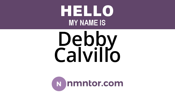 Debby Calvillo