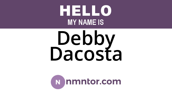Debby Dacosta