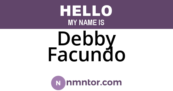 Debby Facundo