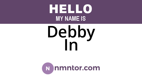 Debby In