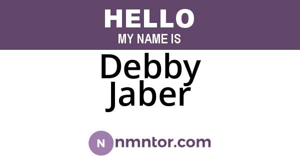 Debby Jaber
