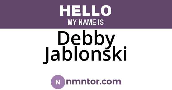 Debby Jablonski