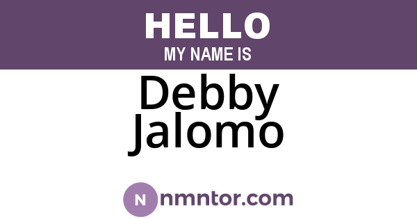 Debby Jalomo