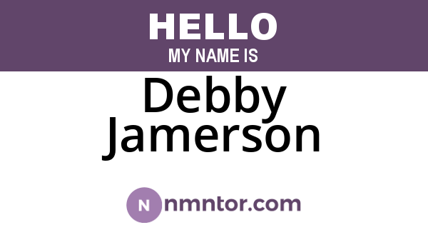 Debby Jamerson