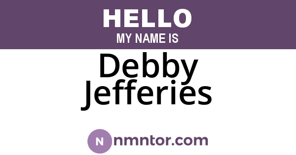 Debby Jefferies