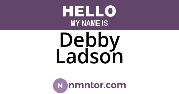 Debby Ladson