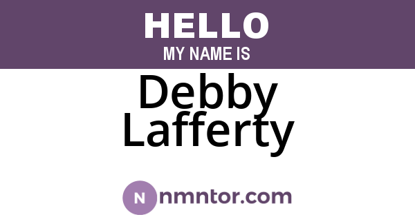 Debby Lafferty