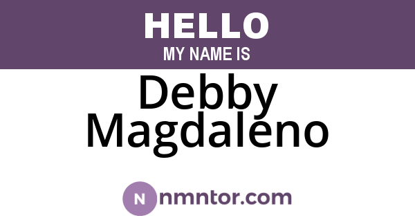 Debby Magdaleno