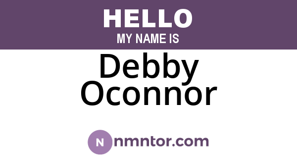 Debby Oconnor
