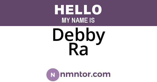 Debby Ra