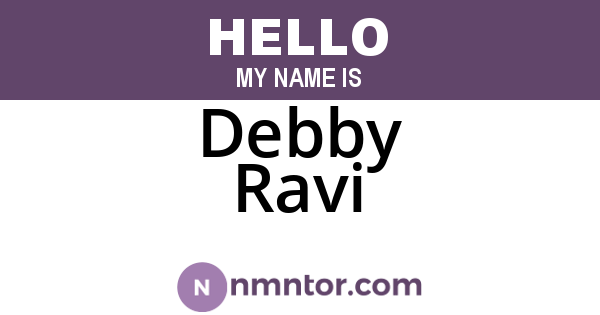 Debby Ravi