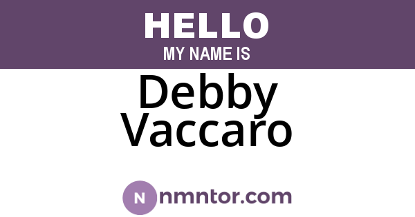 Debby Vaccaro