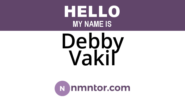 Debby Vakil
