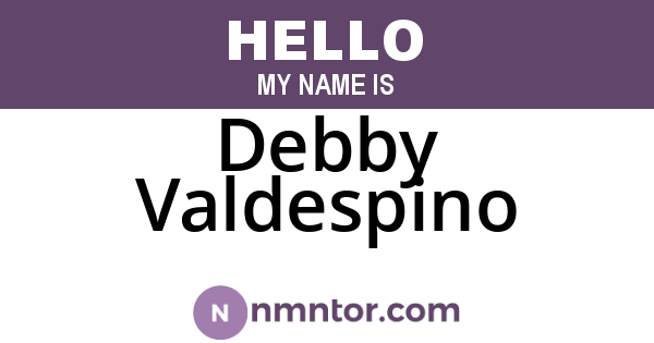 Debby Valdespino