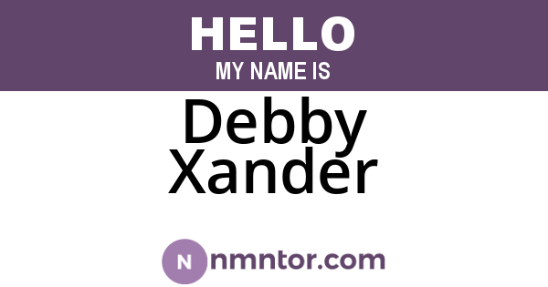 Debby Xander