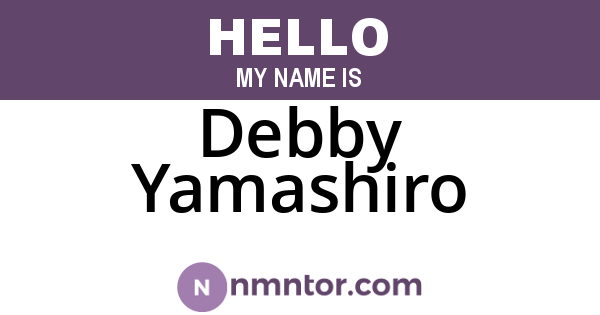 Debby Yamashiro