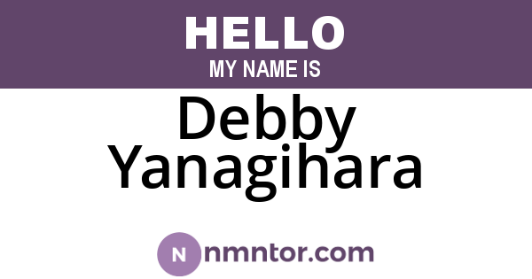 Debby Yanagihara