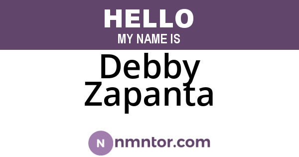 Debby Zapanta