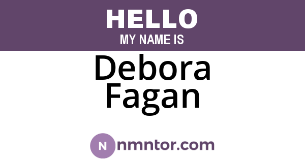 Debora Fagan