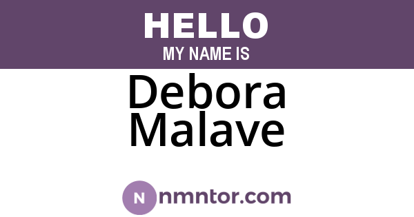 Debora Malave