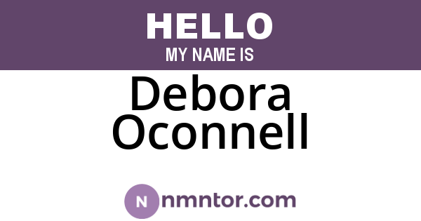 Debora Oconnell