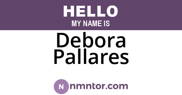Debora Pallares