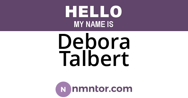 Debora Talbert