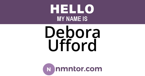 Debora Ufford