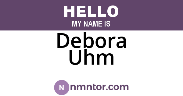 Debora Uhm