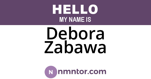 Debora Zabawa