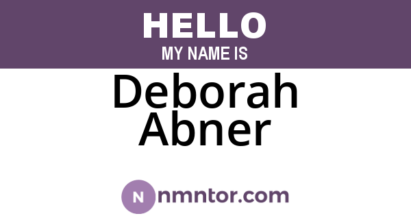 Deborah Abner