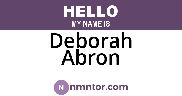 Deborah Abron